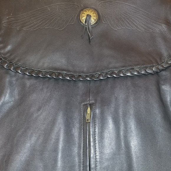 Women's 38 Harley-Davidson Willie G. Leather Jacket Vented with Liner RARE - Picture 2 of 8